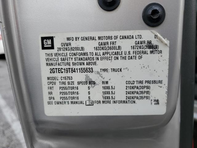 Photo 11 VIN: 2GTEC19T841155633 - GMC NEW SIERRA 