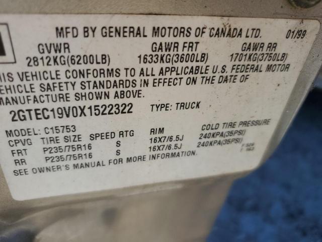 Photo 11 VIN: 2GTEC19V0X1522322 - GMC SIERRA 