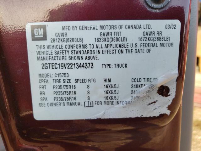 Photo 11 VIN: 2GTEC19V221344373 - GMC SIERRA 