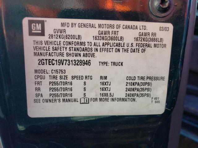 Photo 11 VIN: 2GTEC19V731328946 - GMC SIERRA 