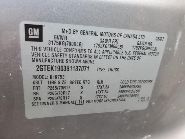 Photo 11 VIN: 2GTEK190381137071 - GMC SIERRA 