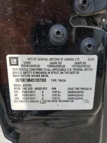 Photo 11 VIN: 2GTEK19B451357350 - GMC SIERRA 