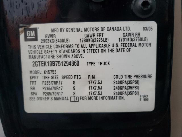 Photo 11 VIN: 2GTEK19B751294860 - GMC NEW SIERRA 