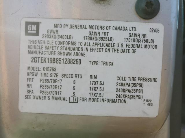 Photo 12 VIN: 2GTEK19B851288260 - GMC NEW SIERRA 