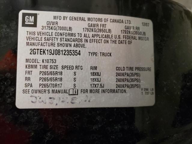 Photo 11 VIN: 2GTEK19J081235354 - GMC SIERRA 