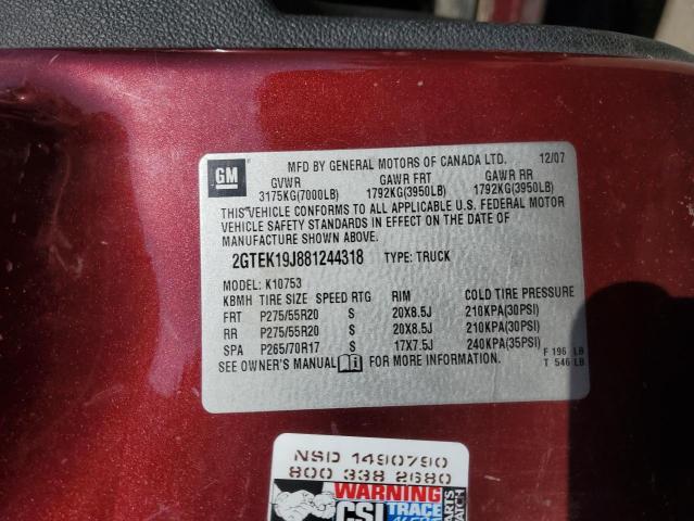 Photo 12 VIN: 2GTEK19J881244318 - GMC SIERRA 