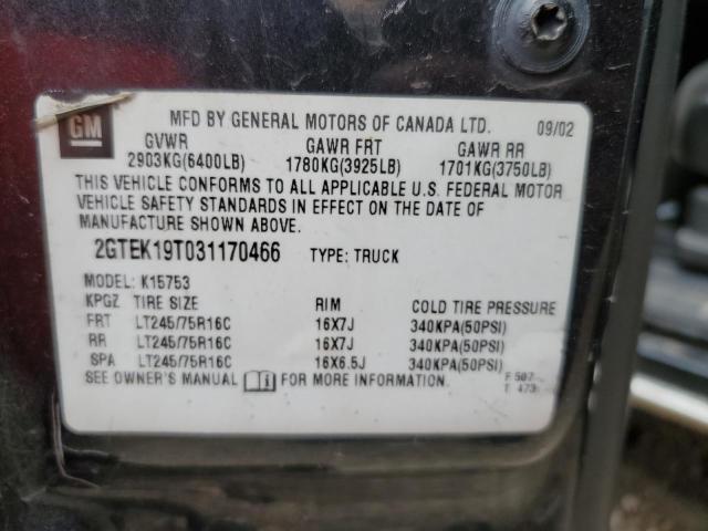 Photo 11 VIN: 2GTEK19T031170466 - GMC SIERRA 