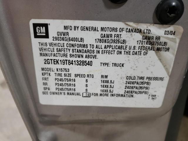 Photo 11 VIN: 2GTEK19T841328540 - GMC SIERRA 