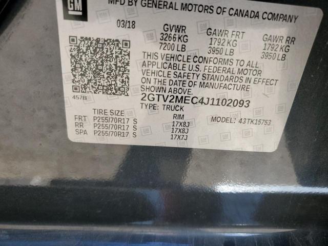 Photo 11 VIN: 2GTV2MEC4J1102093 - GMC SIERRA 