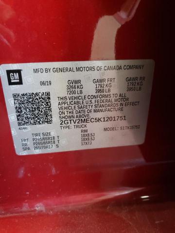 Photo 12 VIN: 2GTV2MEC5K1201751 - GMC SIERRA LIM 