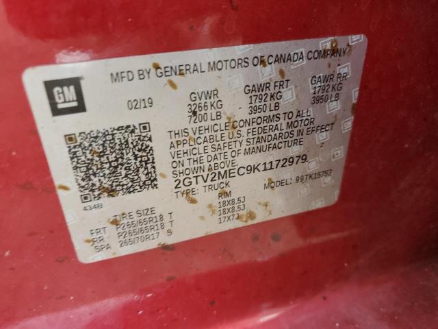 Photo 9 VIN: 2GTV2MEC9K1172979 - GMC SIERRA LIM 