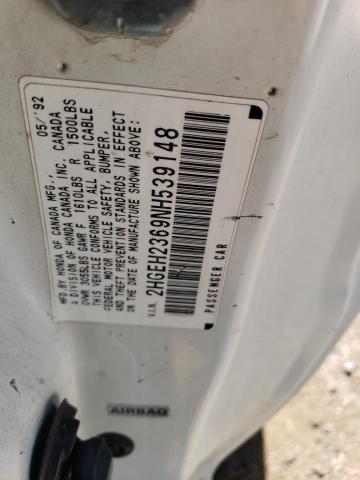 Photo 11 VIN: 2HGEH2369NH539148 - HONDA CIVIC VX 