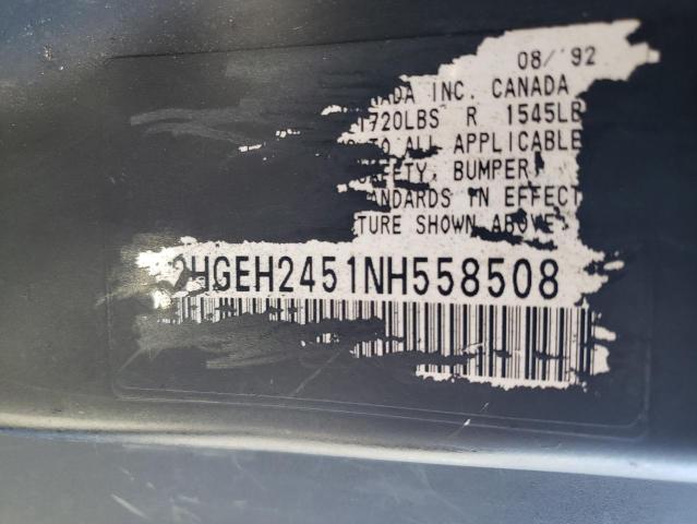 Photo 11 VIN: 2HGEH2451NH558508 - HONDA CIVIC DX 