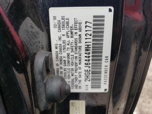 Photo 12 VIN: 2HGEJ6444WH112177 - HONDA CIVIC DX 