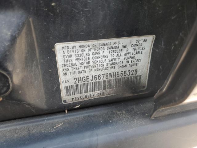 Photo 11 VIN: 2HGEJ6678WH555326 - HONDA CIVIC LX 