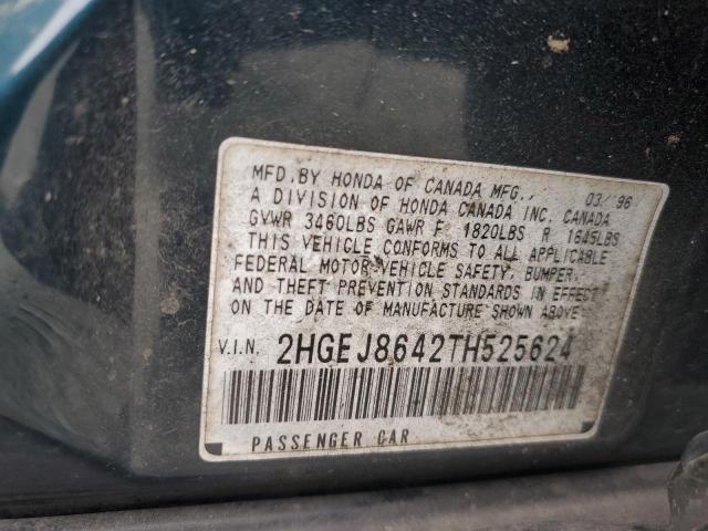 Photo 11 VIN: 2HGEJ8642TH525624 - HONDA CIVIC EX 