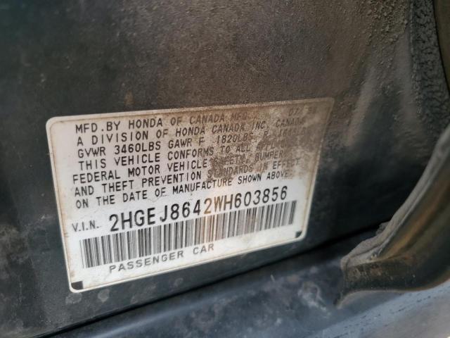 Photo 12 VIN: 2HGEJ8642WH603856 - HONDA CIVIC EX 