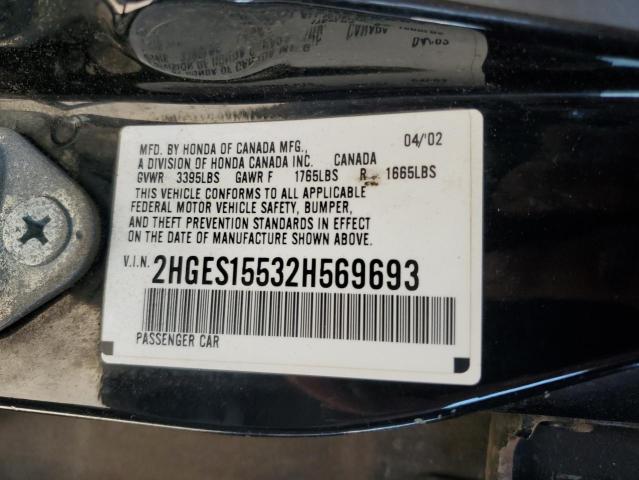 Photo 11 VIN: 2HGES15532H569693 - HONDA CIVIC 