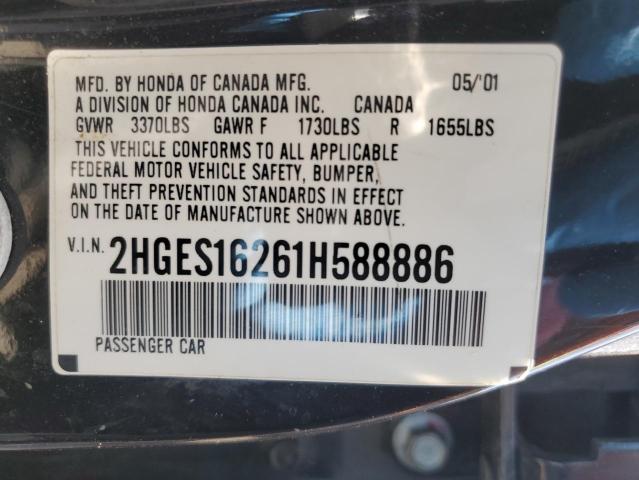 Photo 11 VIN: 2HGES16261H588886 - HONDA CIVIC DX 