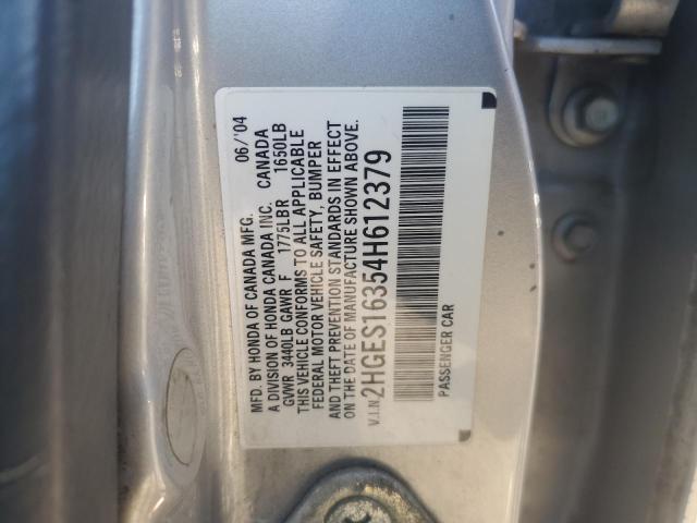 Photo 12 VIN: 2HGES16354H612379 - HONDA CIVIC DX V 