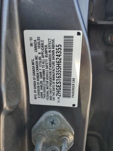 Photo 11 VIN: 2HGES16355H624355 - HONDA CIVIC DX V 