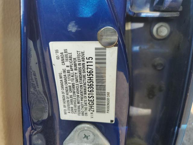 Photo 12 VIN: 2HGES16365H567115 - HONDA CIVIC DX V 