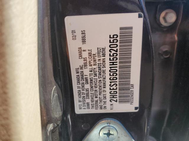 Photo 11 VIN: 2HGES16501H552055 - HONDA CIVIC LX 