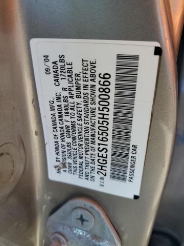 Photo 11 VIN: 2HGES16505H500866 - HONDA CIVIC 