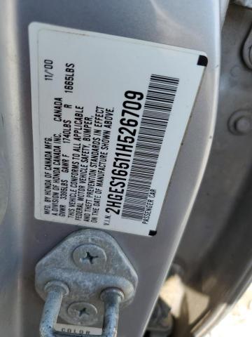 Photo 11 VIN: 2HGES16511H526709 - HONDA CIVIC 