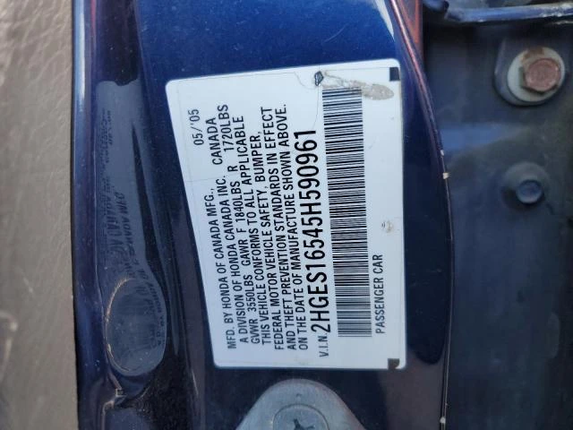 Photo 11 VIN: 2HGES16545H590961 - HONDA CIVIC LX 