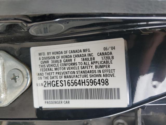 Photo 11 VIN: 2HGES16564H596498 - HONDA CIVIC 