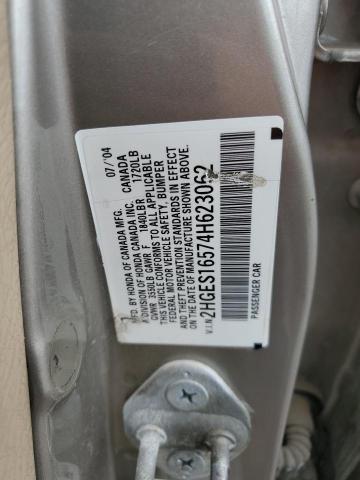 Photo 11 VIN: 2HGES16574H623062 - HONDA CIVIC LX 