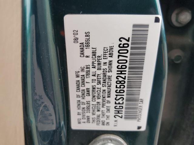 Photo 11 VIN: 2HGES16582H607062 - HONDA CIVIC DX 