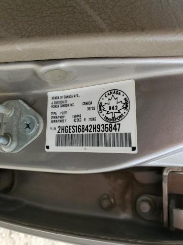 Photo 12 VIN: 2HGES16842H935847 - HONDA CIVIC 