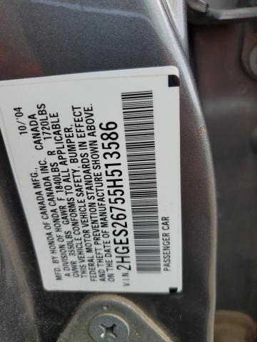 Photo 11 VIN: 2HGES26755H513586 - HONDA CIVIC EX 