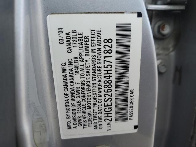 Photo 11 VIN: 2HGES26884H571828 - HONDA CIVIC EX 