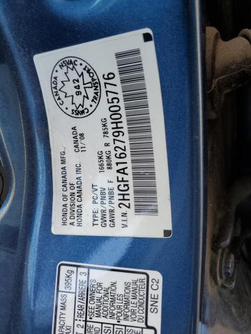 Photo 12 VIN: 2HGFA16279H005776 - HONDA CIVIC DX 