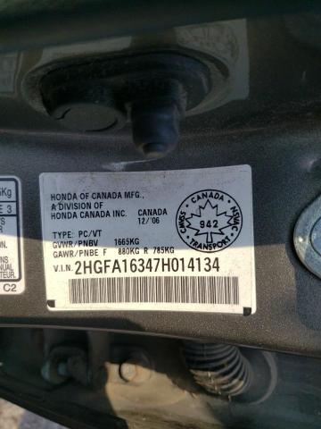 Photo 12 VIN: 2HGFA16347H014134 - HONDA CIVIC DX 