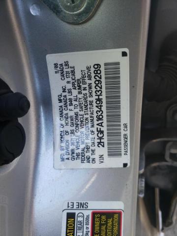 Photo 11 VIN: 2HGFA16349H329289 - HONDA CIVIC 