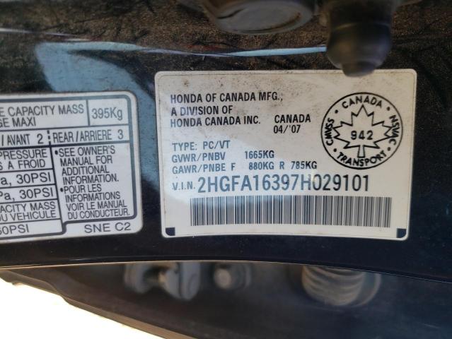 Photo 11 VIN: 2HGFA16397H029101 - HONDA CIVIC 