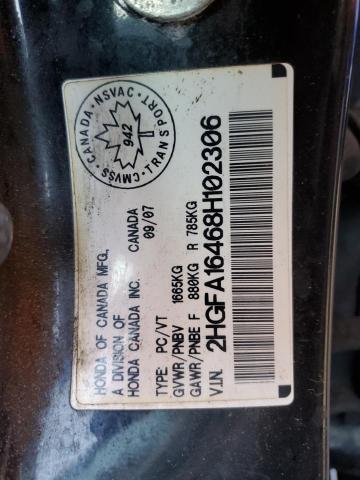 Photo 12 VIN: 2HGFA16468H102306 - HONDA CIVIC 