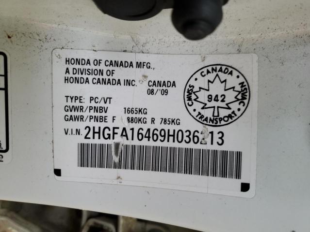 Photo 11 VIN: 2HGFA16469H036213 - HONDA CIVIC 