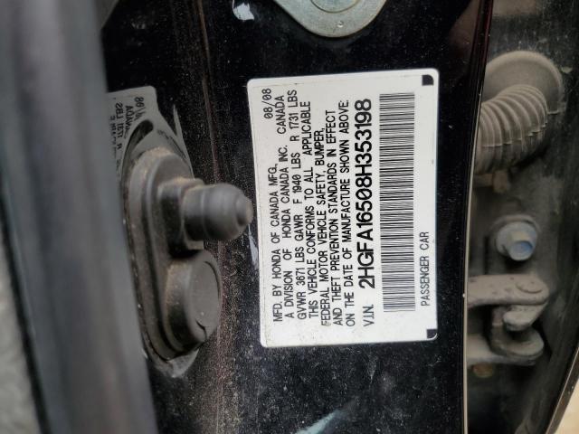 Photo 12 VIN: 2HGFA16508H353198 - HONDA CIVIC 