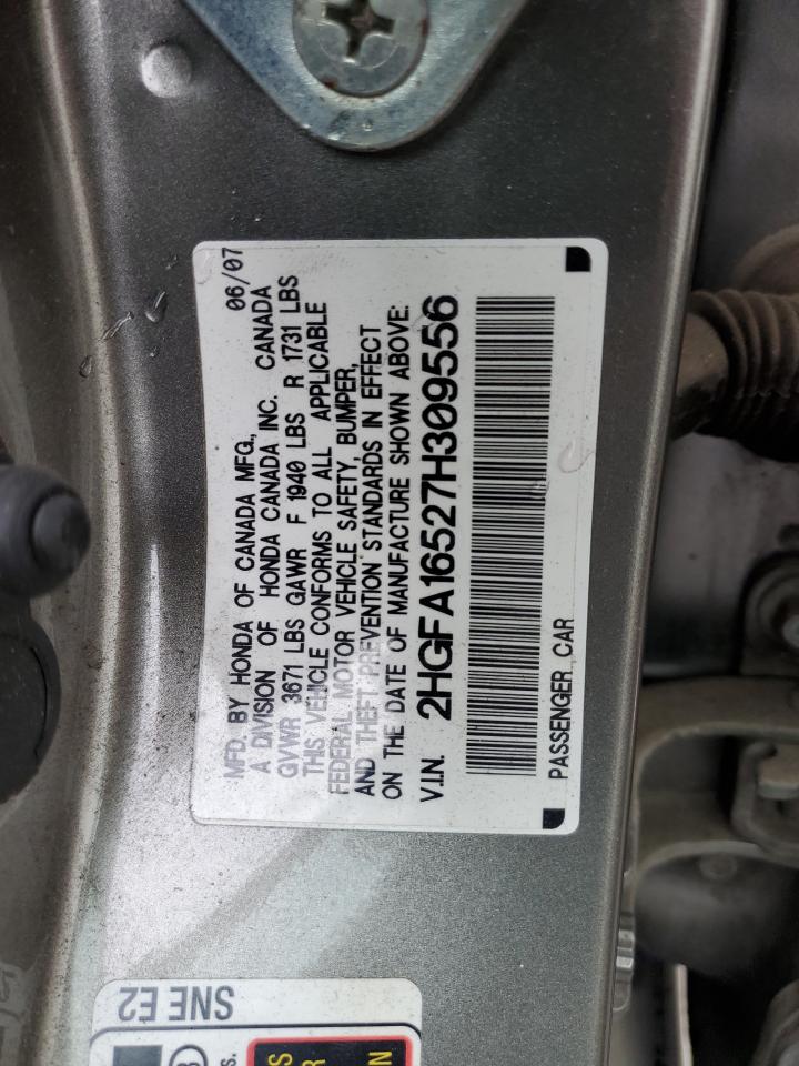 Photo 11 VIN: 2HGFA16527H309556 - HONDA CIVIC 