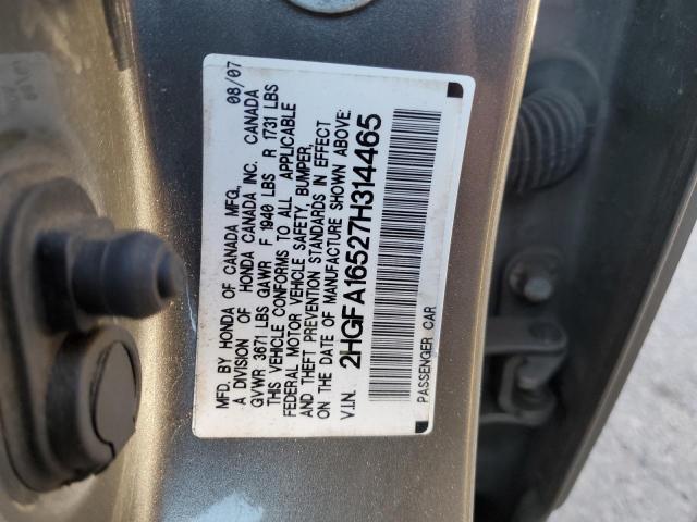 Photo 11 VIN: 2HGFA16527H314465 - HONDA CIVIC LX 