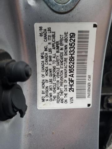 Photo 11 VIN: 2HGFA16528H335219 - HONDA CIVIC LX 