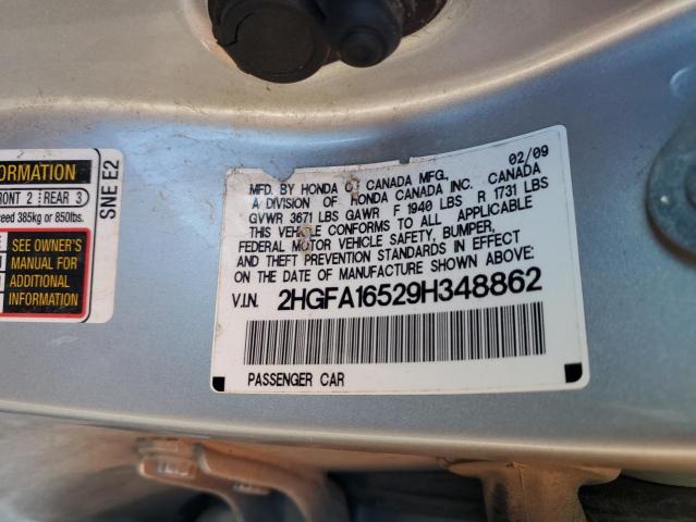 Photo 11 VIN: 2HGFA16529H348862 - HONDA CIVIC LX 