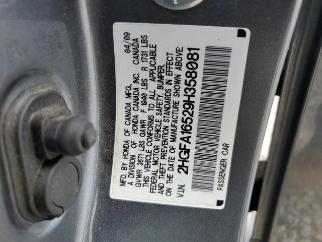 Photo 11 VIN: 2HGFA16529H358081 - HONDA CIVIC LX 