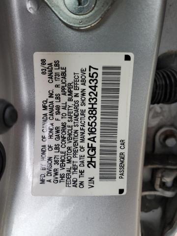 Photo 12 VIN: 2HGFA16538H324357 - HONDA CIVIC 