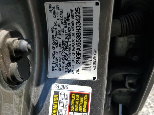 Photo 11 VIN: 2HGFA16538H334225 - HONDA CIVIC 